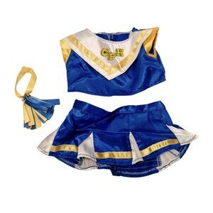 Vintage Cabbage Patch Kids Cheerleader Outfit (JAAKS) Blue Yellow 3 Pieces